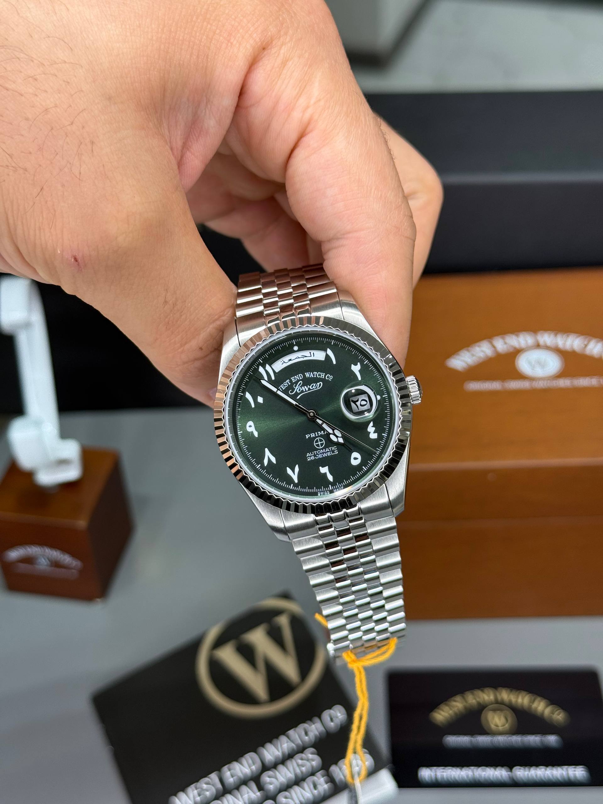 West End Watch Co Sowar Arabic dial