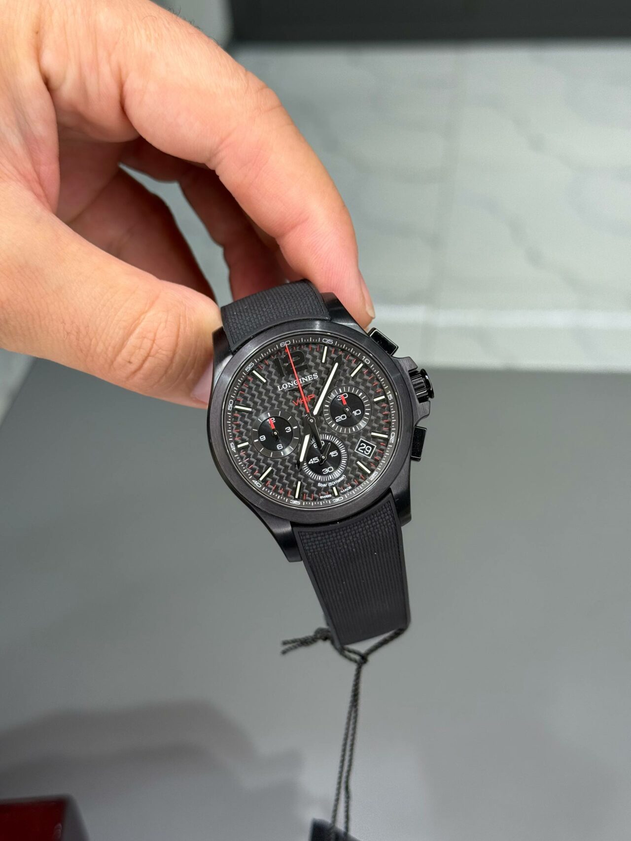 Longines Conquest V.H.P. Chronograph Carbon dial