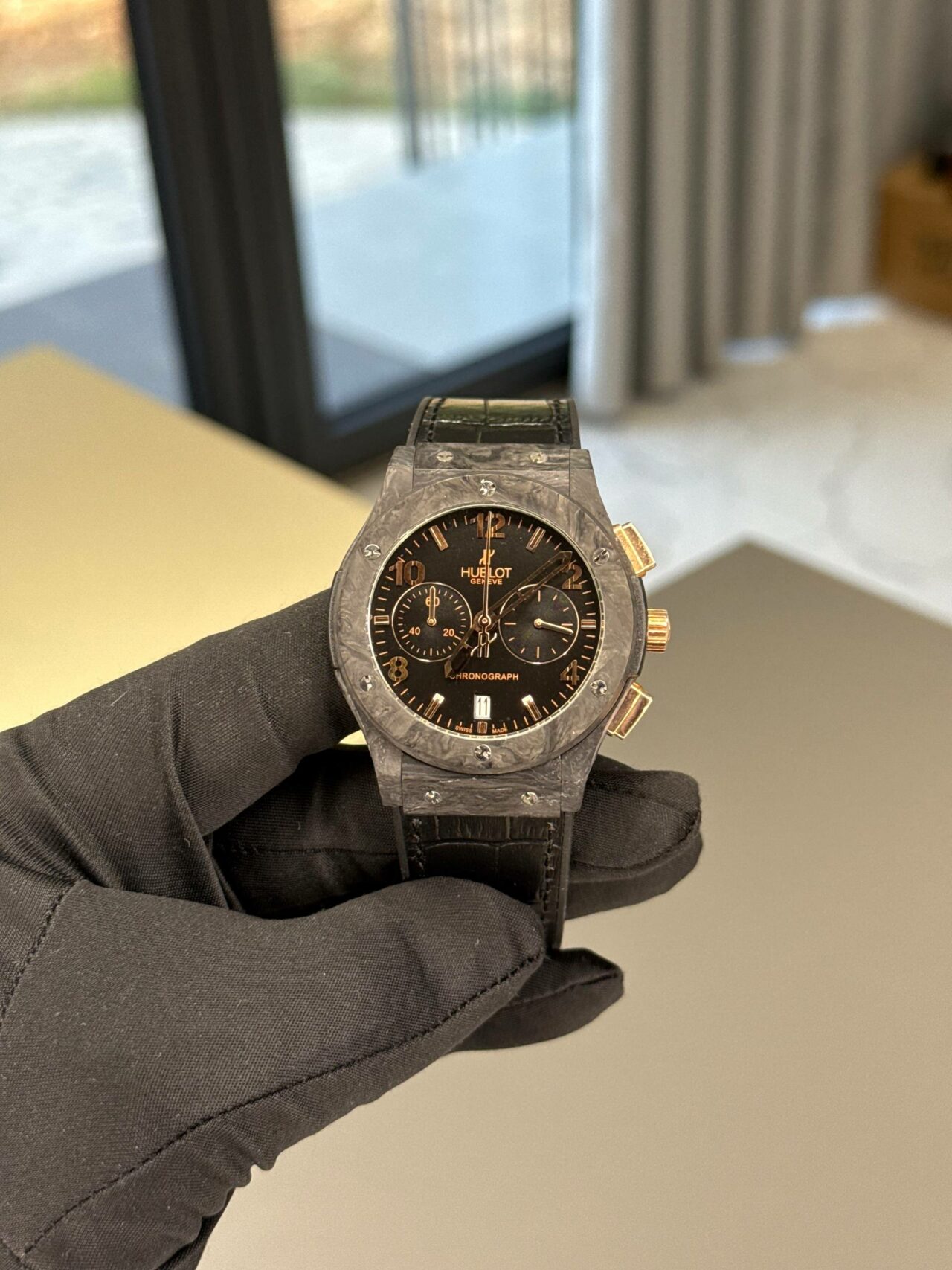 Hublot Chronograph Quartz Carbon